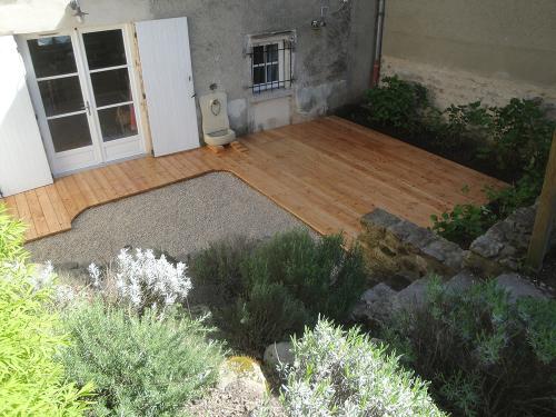 Terrasse en mélèze naturel